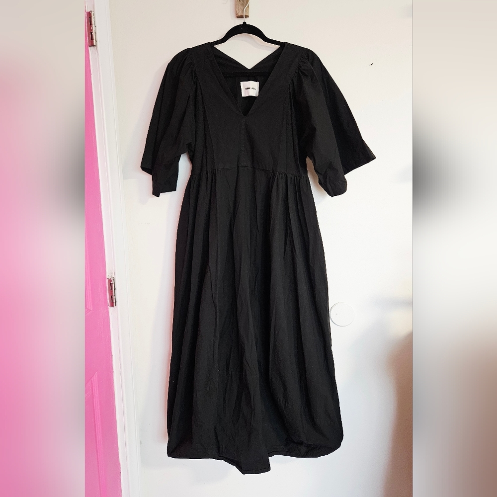 HENRIK VIBSKOV Size Xs Pump Black Cotton Dress - Picture 3 of 6